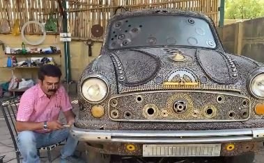 कबाड कार इंदौर: The junk car ambassador is alive again in a new look